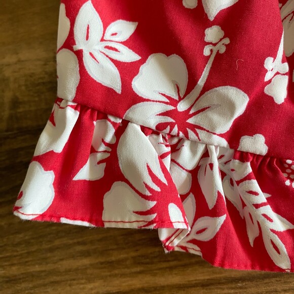 RJC Made In Hawaii Red Hibiscus Tank/Dress Girls’ 6 Months - Picture 6 of 6